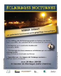 affichette éclairage public